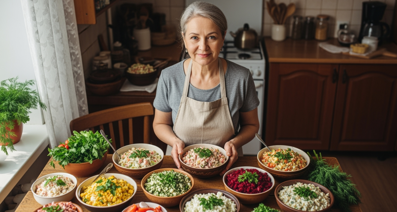 Популярный салат эпохи СССР, который многие несправедливо забыли: продукты найдутся в каждом доме