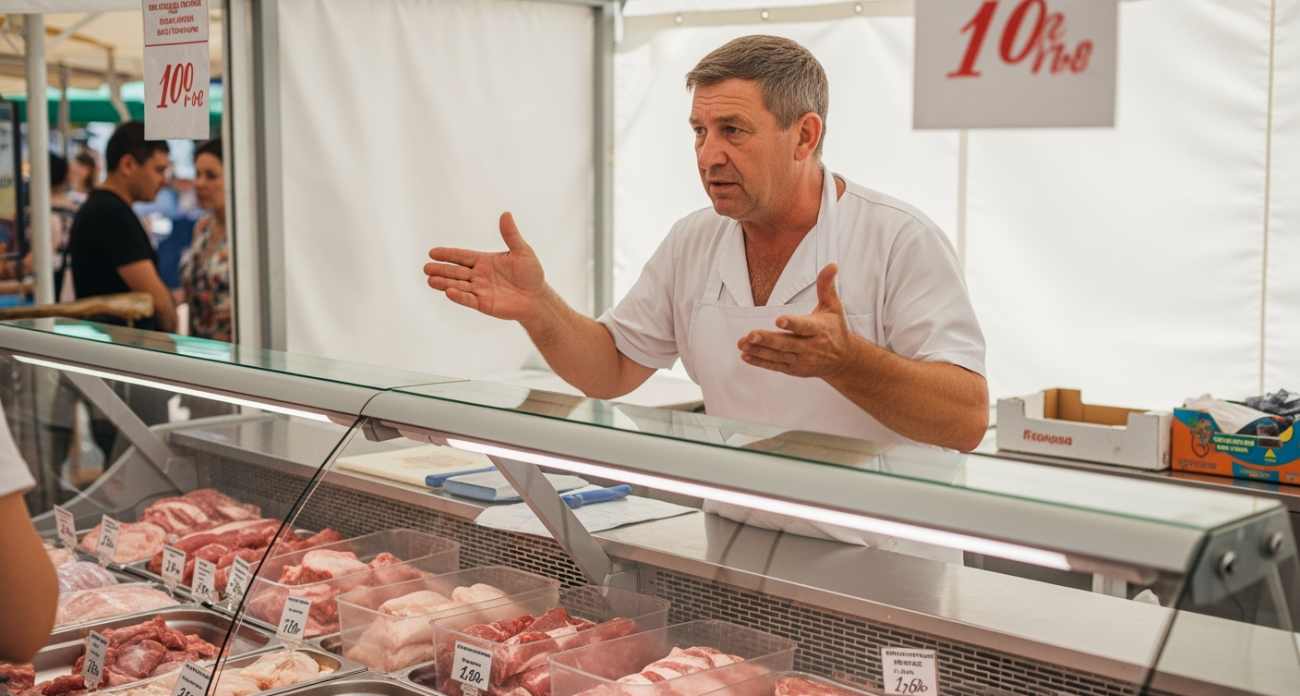 Узнал у торговца на рынке, зачем мясо без ценников лежит почти на каждом прилавке: рассказываю подробности