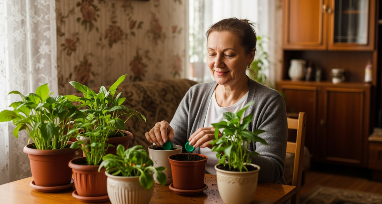 Пробки от бутылок никогда не выбрасываю - вот как их применяю: размещаю в горшках для растений и радуюсь результату