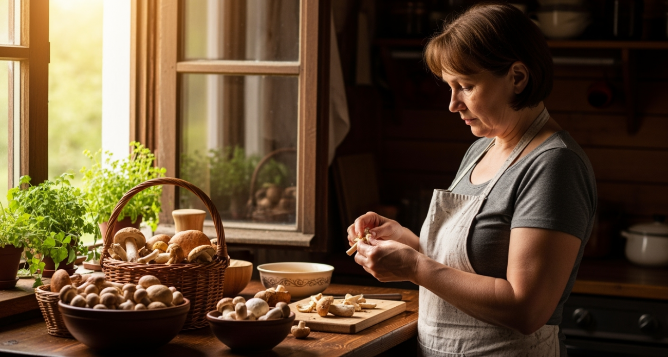 Вся грязь из грибов уйдет сама: опытные хозяйки чистят лесные дары именно так