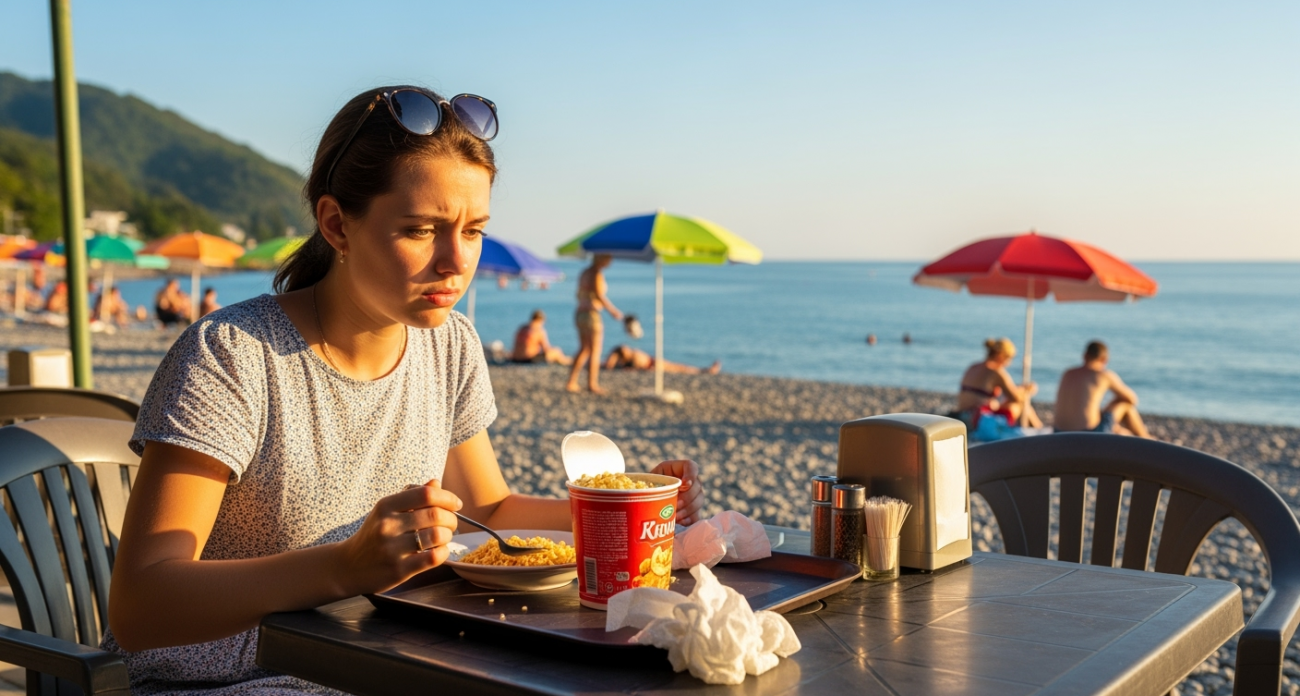 Вот почему и Доширак: путешественница из России объяснила, что не так с едой в Абхазии — на лапше сидят многие туристы