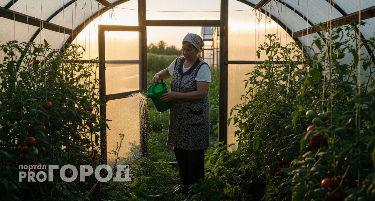 Томаты прут как на дрожжах: бросаю одну таблетку на ведро воды и поливаю вечером