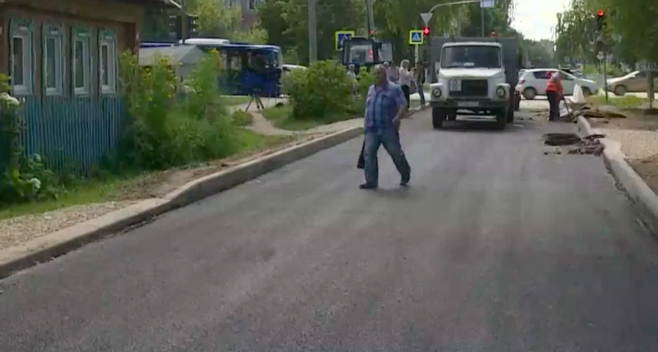 Одну из главных улиц ремонтируют в Йошкар-Оле