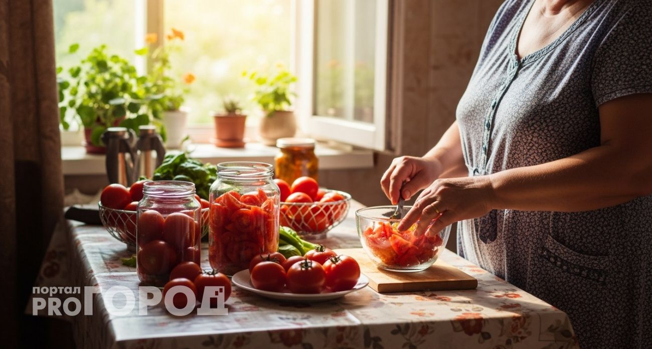 Летом трачу час - всю зиму не нарадуюсь: салат в банках из помидоров с луком без всякой стерилизации