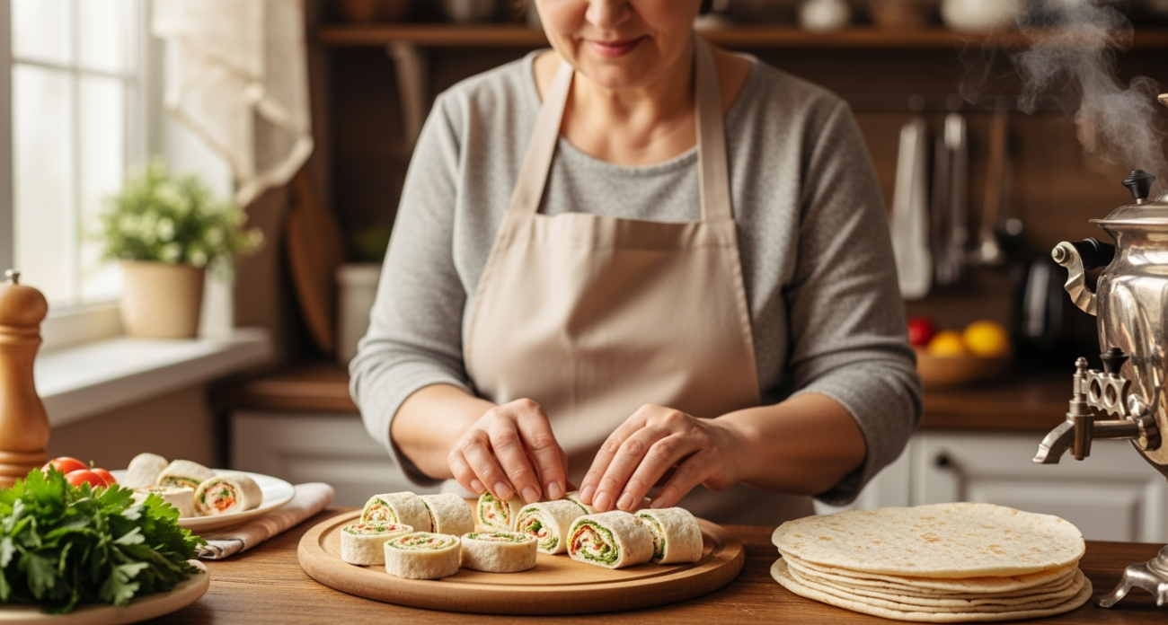 Быстро, просто и очень вкусно: берем лаваш и готовим аппетитные рулетики — сметут со стола в один миг