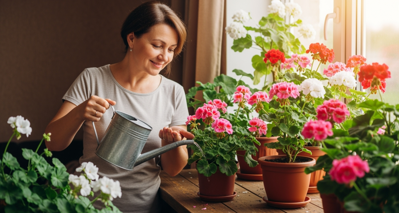 1 капля в воду — и даже чахлая герань покроется цветочными облаками: будет цвести круглый год без остановки