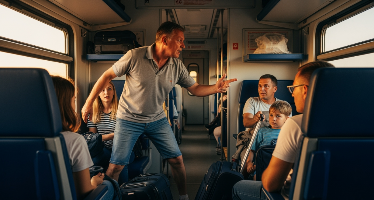 Убирайтесь из моего купе, я тут отдыхать буду! Попутчик в поезде начал орать, терпение у нас лопнуло