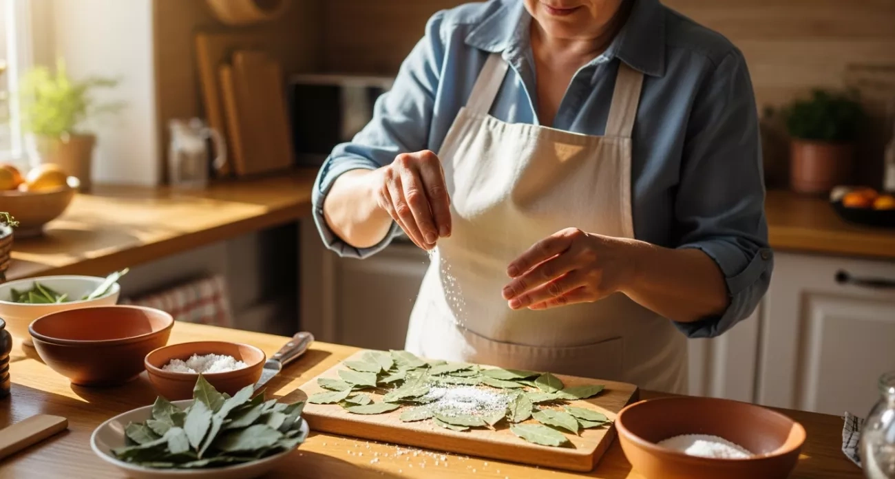 Смешайте лавровый лист с солью — эта находка изменит весь ваш сезон: секрет опытных хозяек