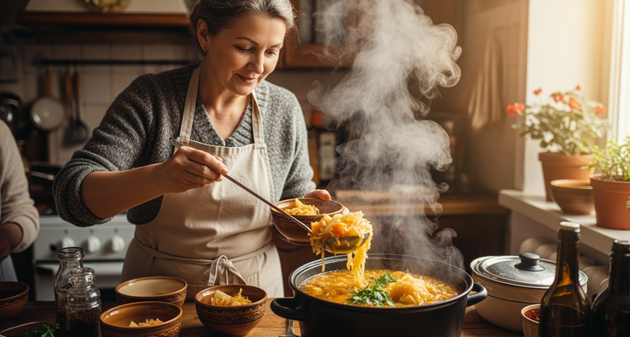 Щи из квашеной капусты по рецепту 1952 года — дома спросили, почему я раньше так не готовила