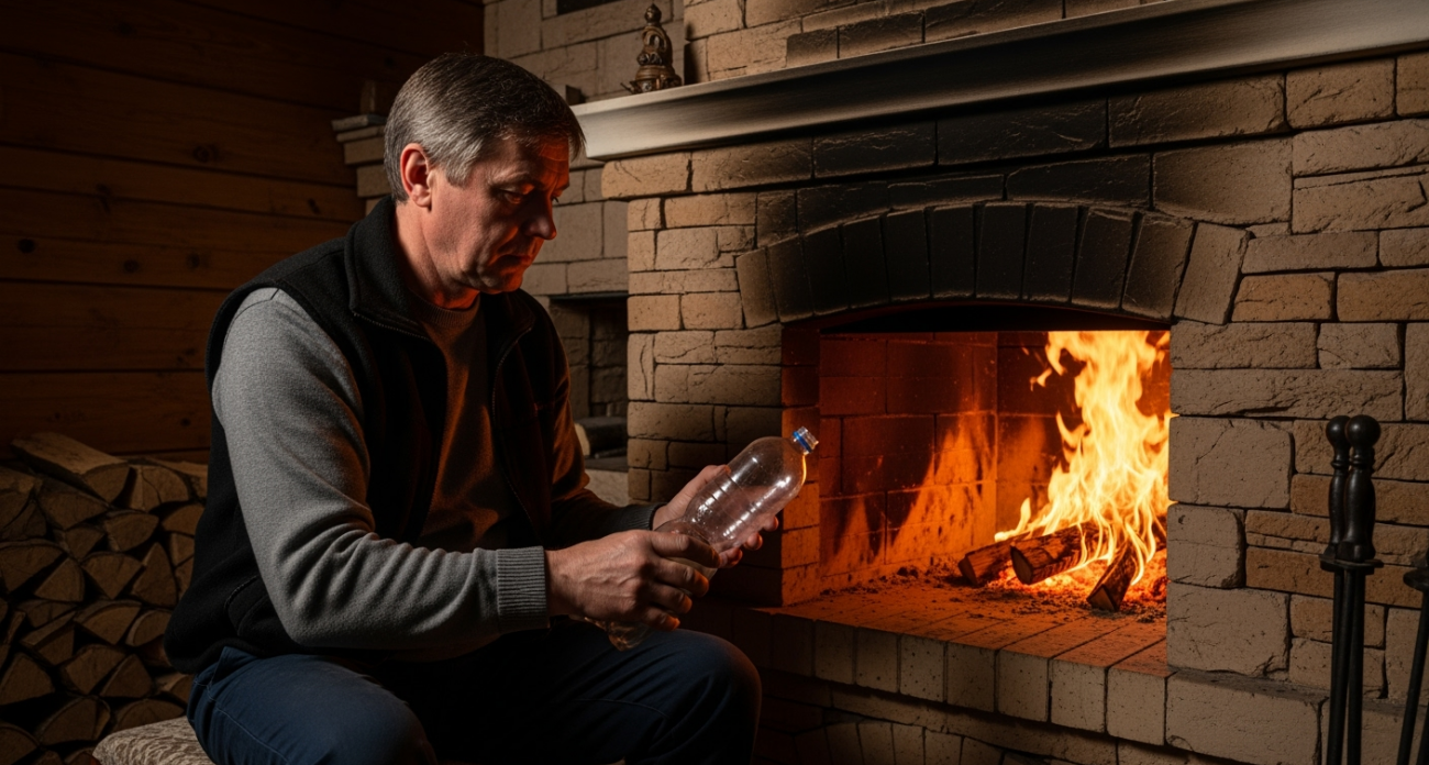 Пластиковая бутылка выбьет сажу из дымохода со скоростью звука — чистить печь без соли и крахмала теперь легче легкого