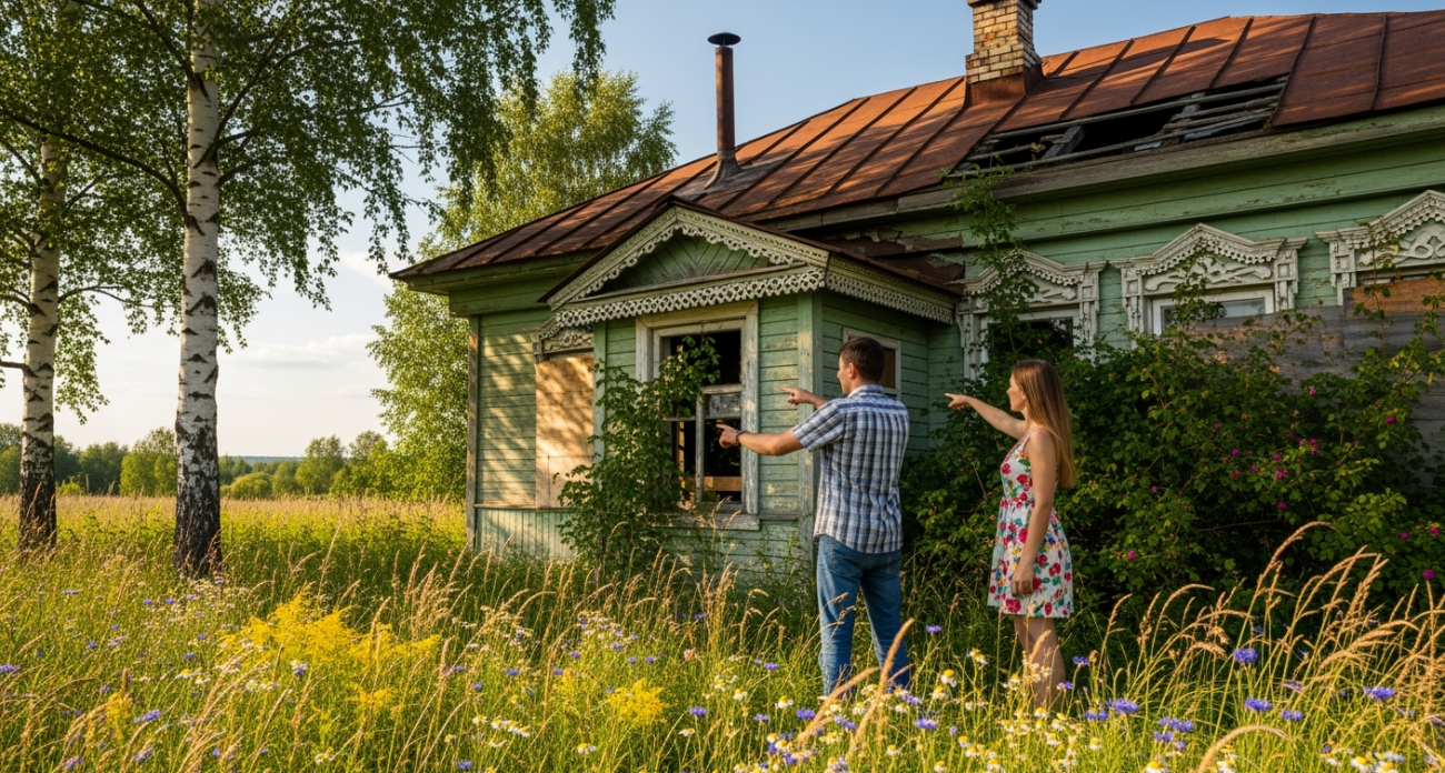 Дом не продавался два года — гнилой, без удобств, но мы купили его ради секрета, который не заметили другие