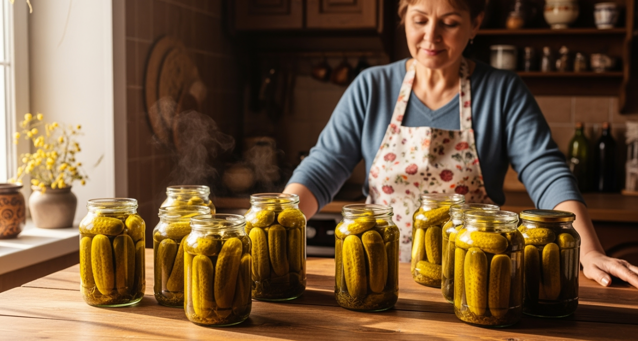 Готовьте сразу 20 банок: секрет идеальных хрустящих огурчиков с горчицей на зиму