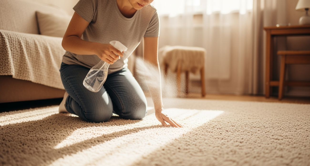 Секрет мягкого ковра: разбрызгиваю этот состав - и он становится как из химчистки