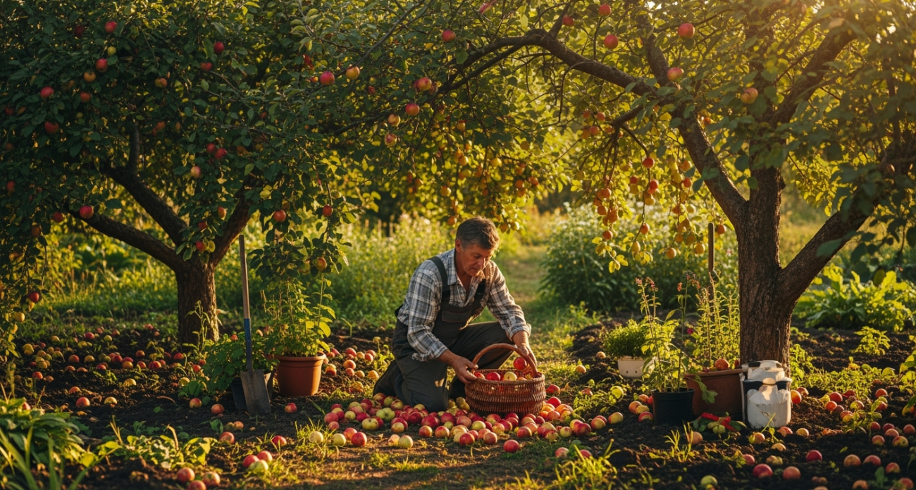 Не выбрасывайте падалицу яблонь и груш - вы теряете золото для сада, которое спасет урожай