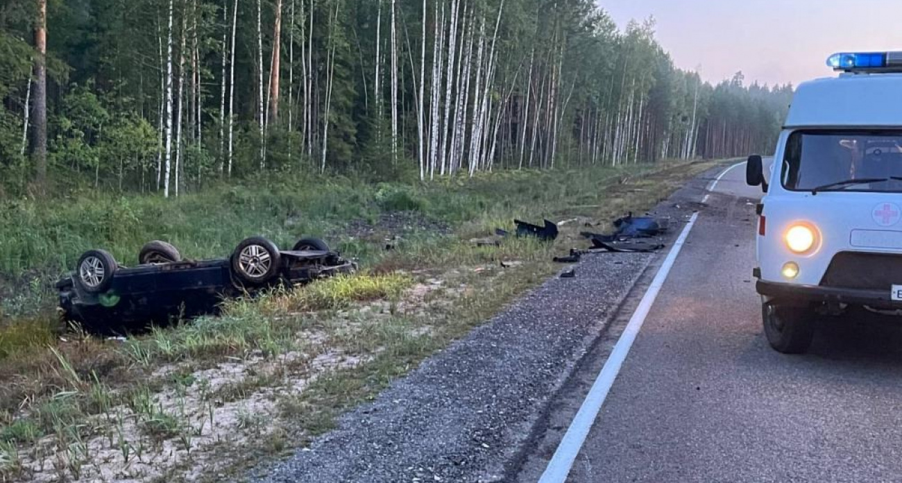 18-летний парень разогнался на "Поветлужье", вылетел с дороги и перевернулся
