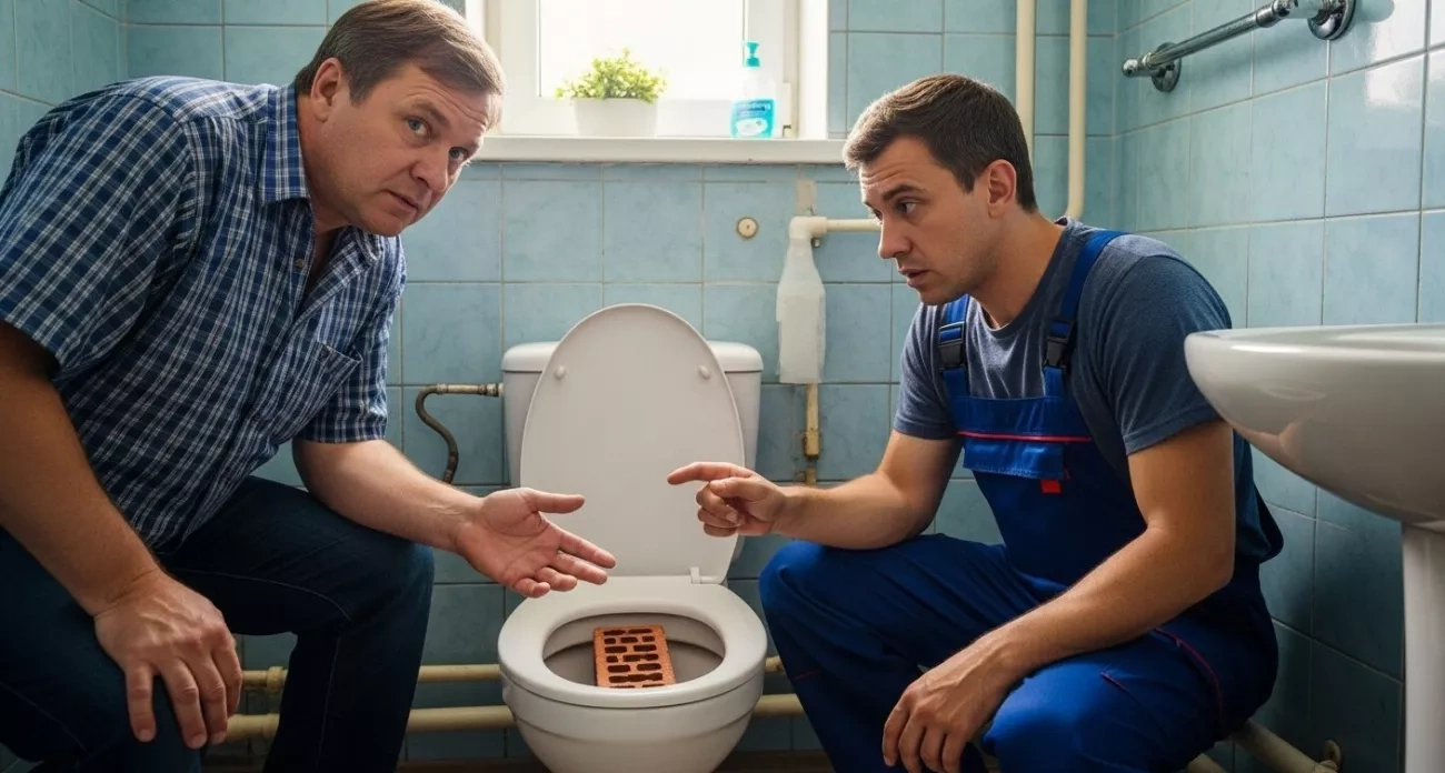 Кирпич в унитазе: гениальный советский лайфхак экономит воду и деньги раз и навсегда