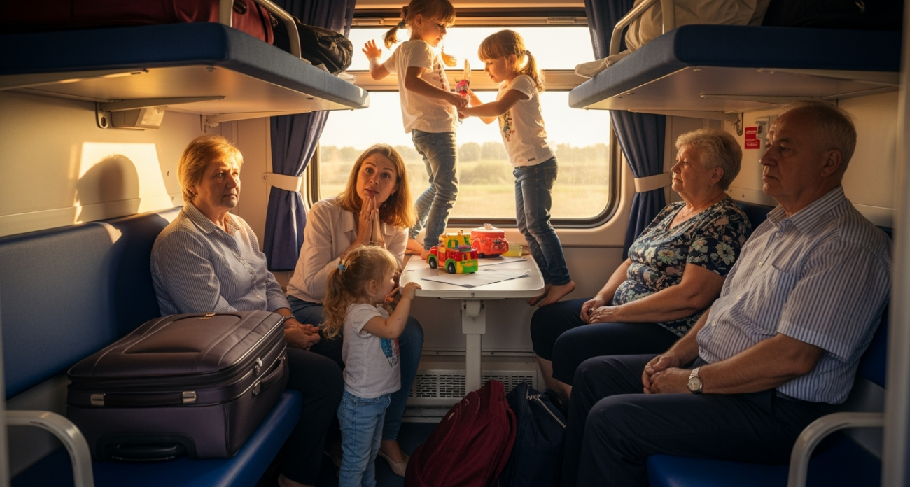 Одинокая мама с двумя детьми превратила поездку в кошмар — вот что она делала в купе