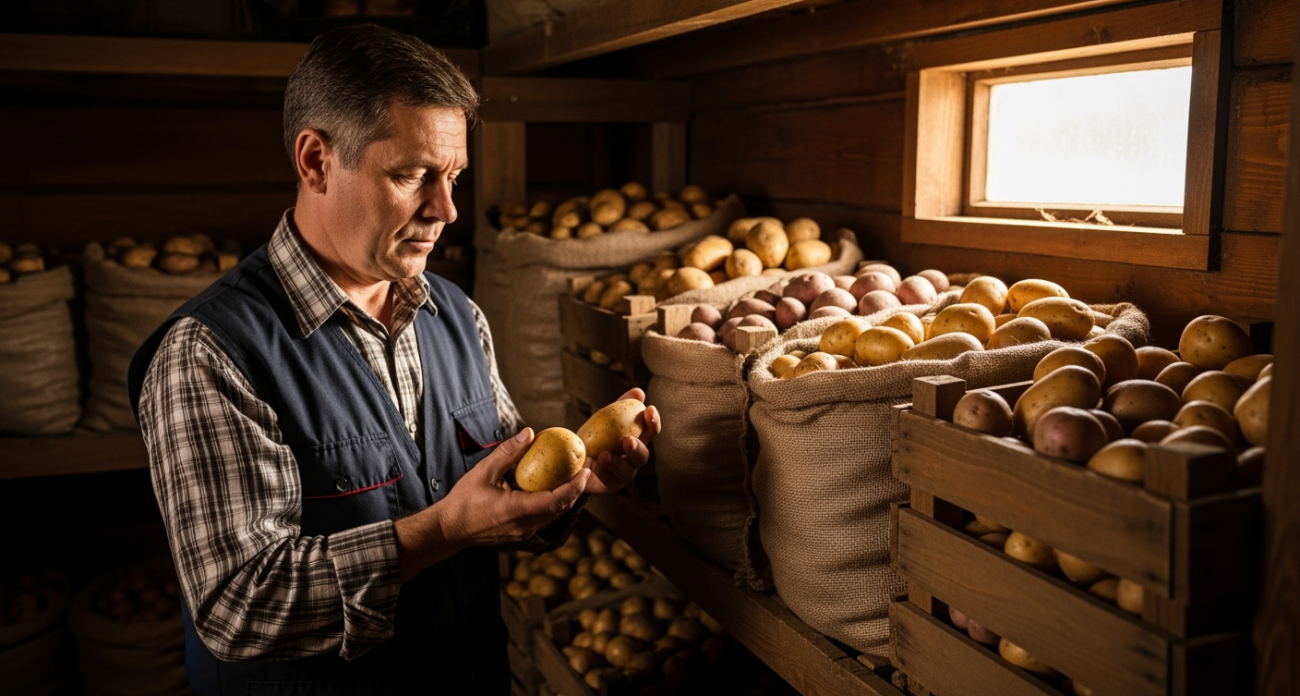 Запомните раз и навсегда: простой секрет опытных дачников сохранит картофель до весны без гнили