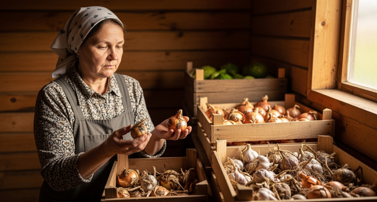 Ошибка 90% огородников: почему лук и чеснок гниют зимой - опытная дачница раскрывает секрет спасения