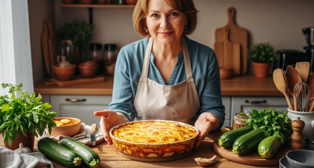 Кабачковая запеканка с сырной корочкой: авторский рецепт, который покорит даже ненавистников овощей