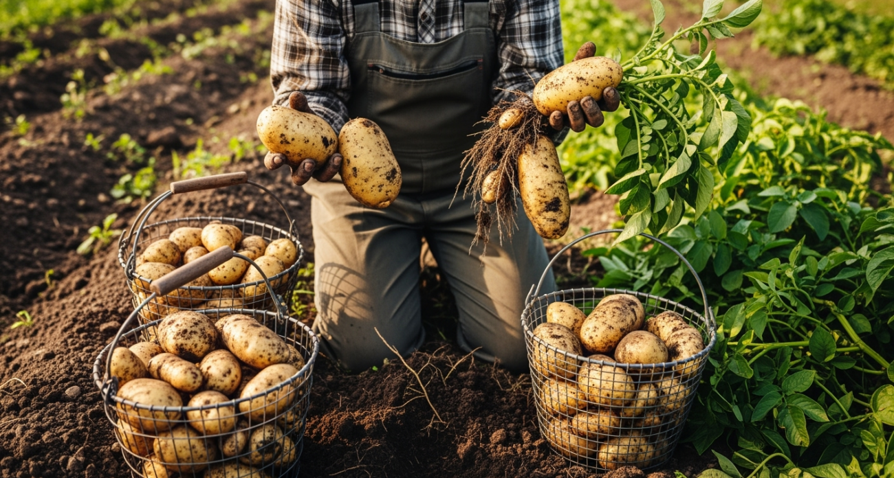 Три хитовых сорта картошки с огромными клубнями — копаю и подпрыгиваю от радости