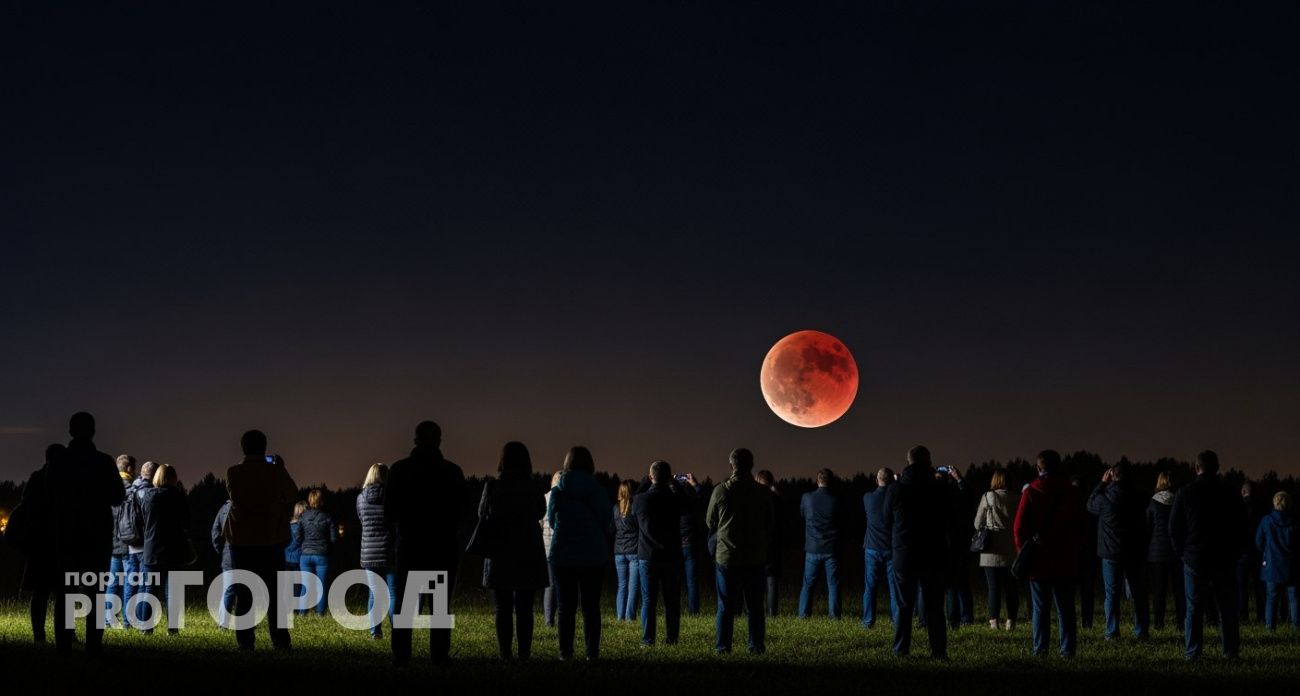 Россияне смогут наблюдать кровавое лунное затмение