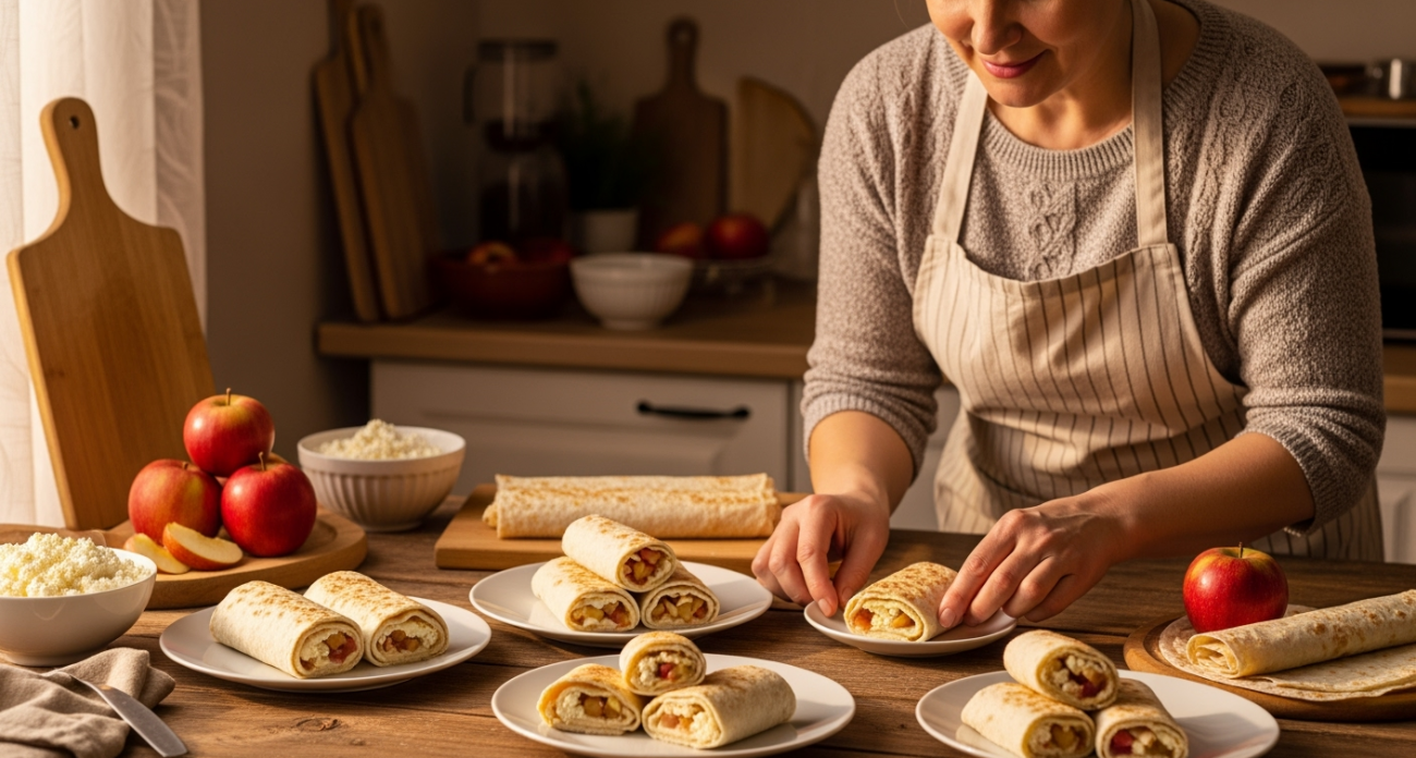 Лаваш превращается в изысканный десерт за 10 минут: секрет начинки, которую все принимают за сыр