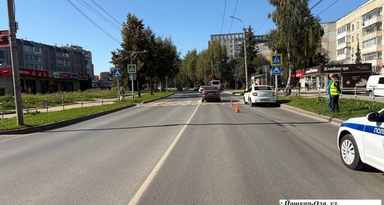 Женщина попала под колеса легковушки на переходе в Йошкар-Оле