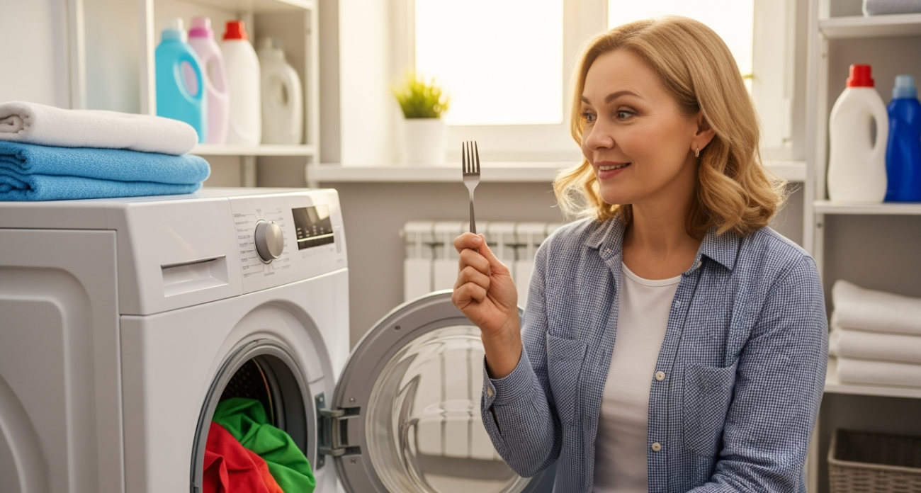 Почему хозяйки тайно кладут вилку в стиральную машину: причина изменит ваш взгляд на стирку