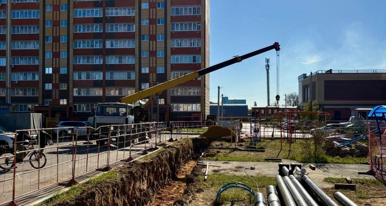 В Йошкар-Оле проводят 200-метровую теплосеть к детской больнице