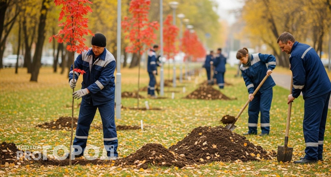 Йошкар-Олу украсят ярко-красными кленами