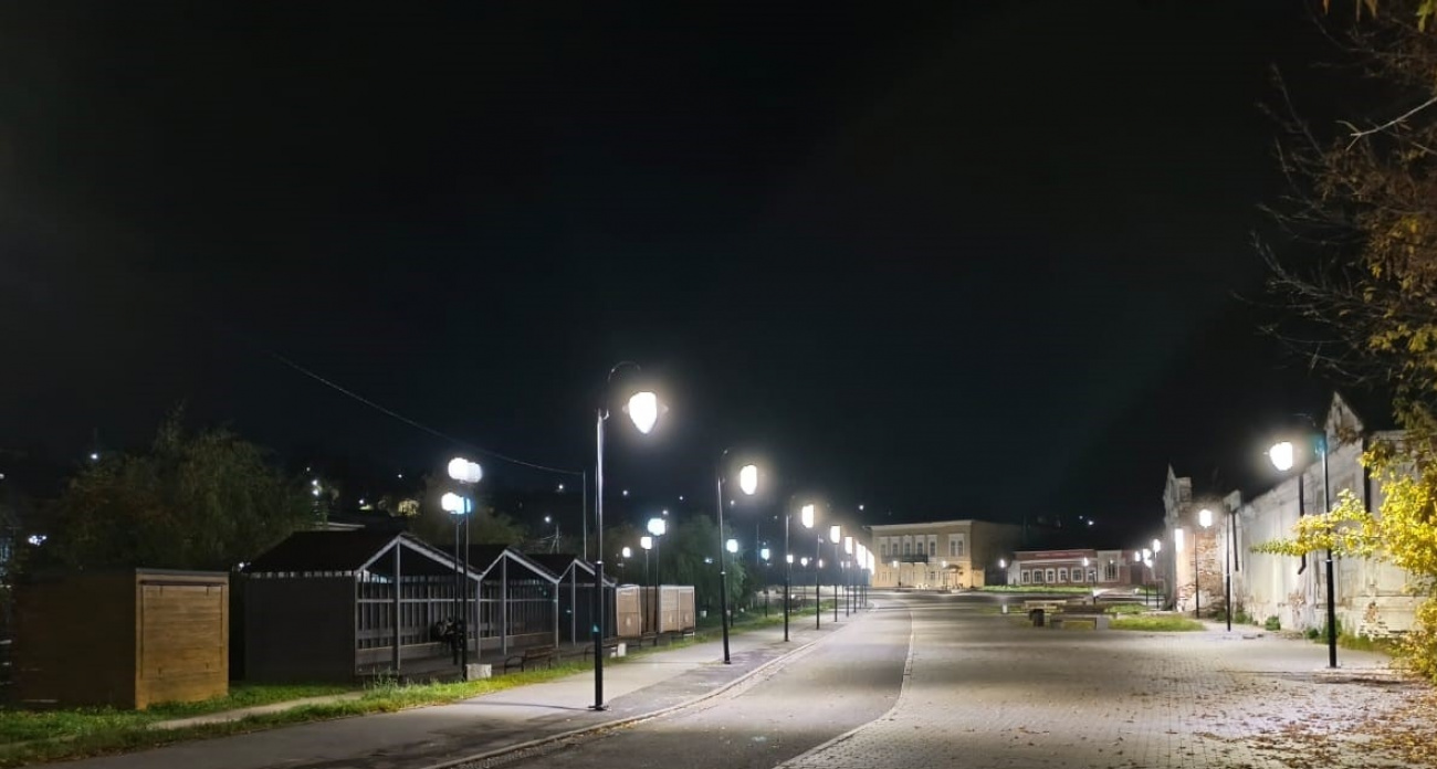  В Козьмодемьянске меняют уличные фонари