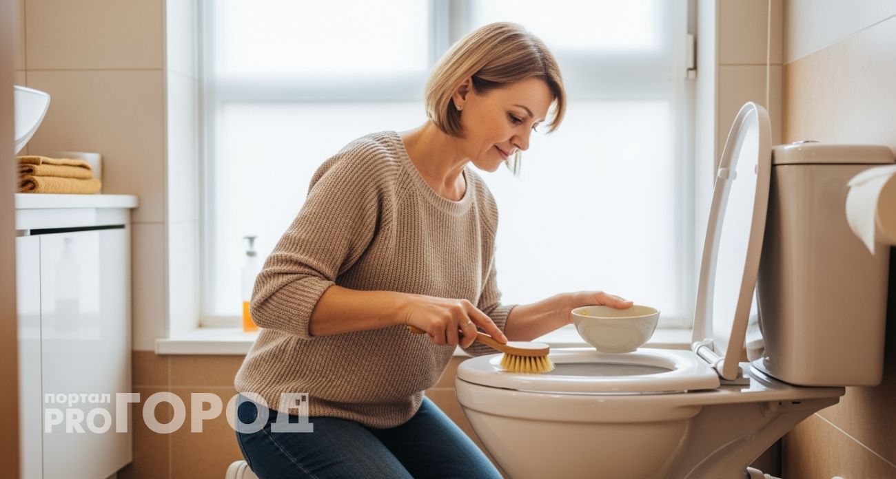 Всего 2 капли в уксус - и унитаз сияет первозданной белизной: уходят и желтый налет, и микробы
