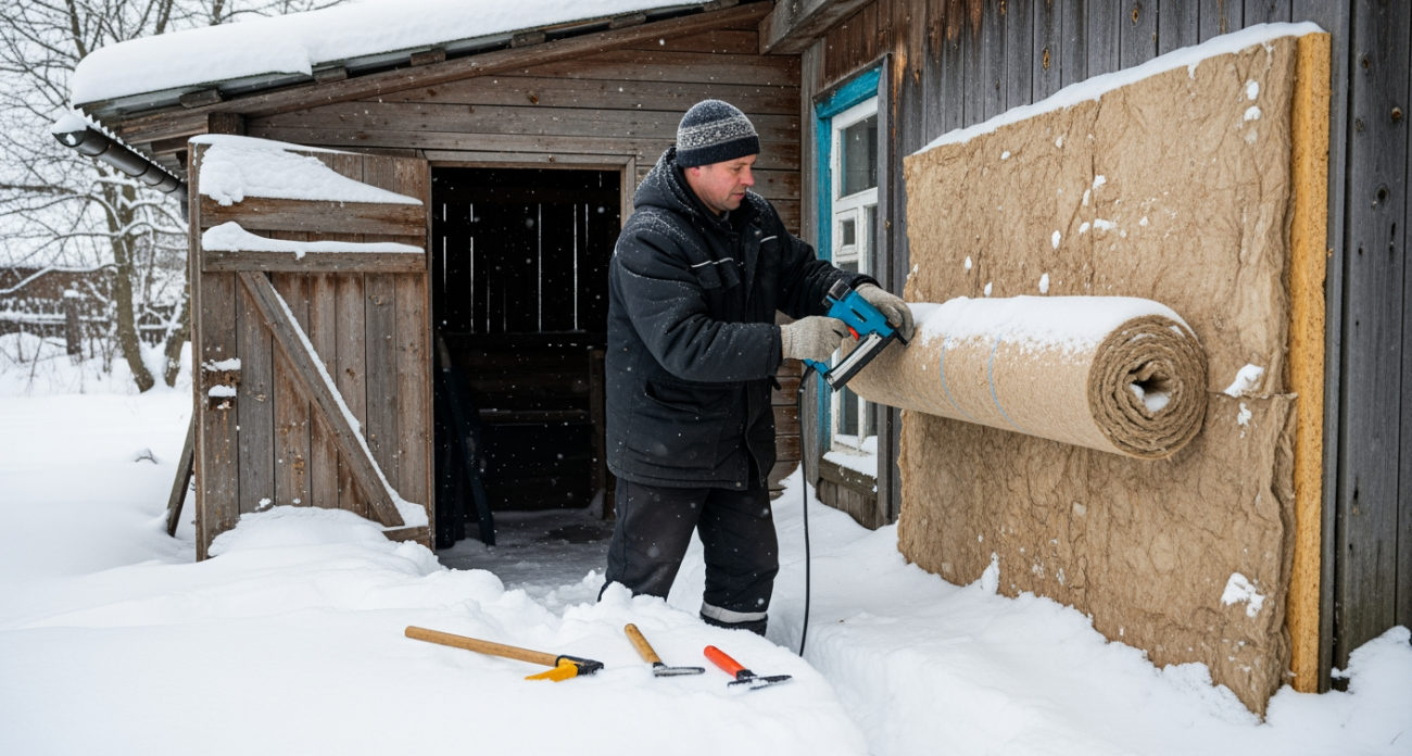 Бюджетное утепление хозпостройки: простые методы сделать жилище животных теплым своими руками