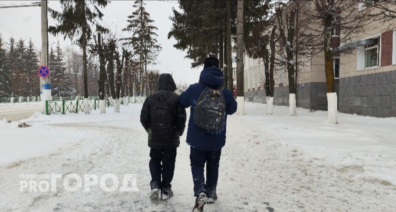 Минимум в 4 школах Марий Эл отменили занятия из-за мороза