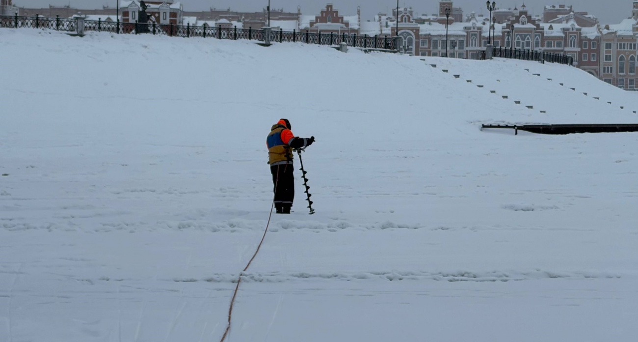Малая Кокшага в Йошкар-Оле покрылась толстым льдом: можно ли выходить