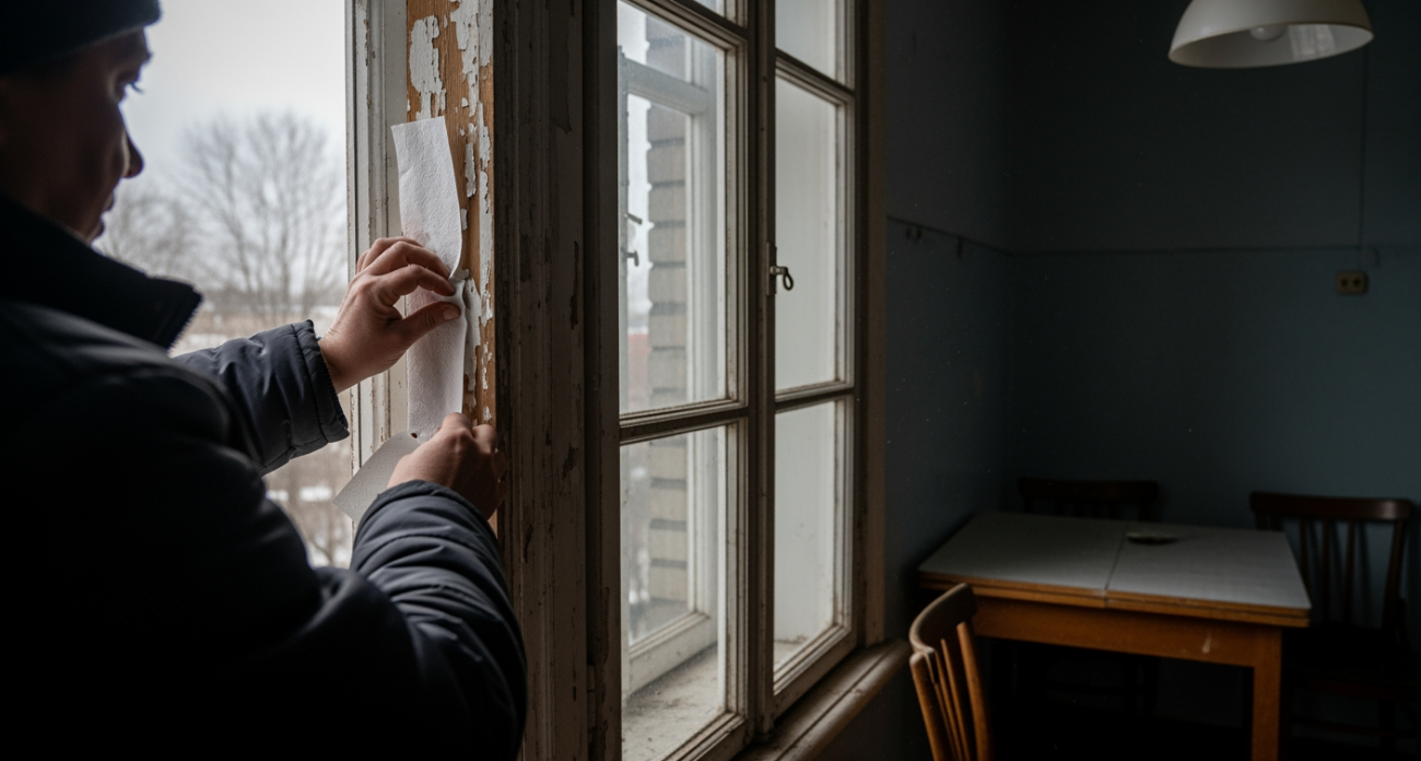 Бюджетный способ забыть про сквозняки навсегда: обычная туалетная бумага творит чудеса с холодными окнами