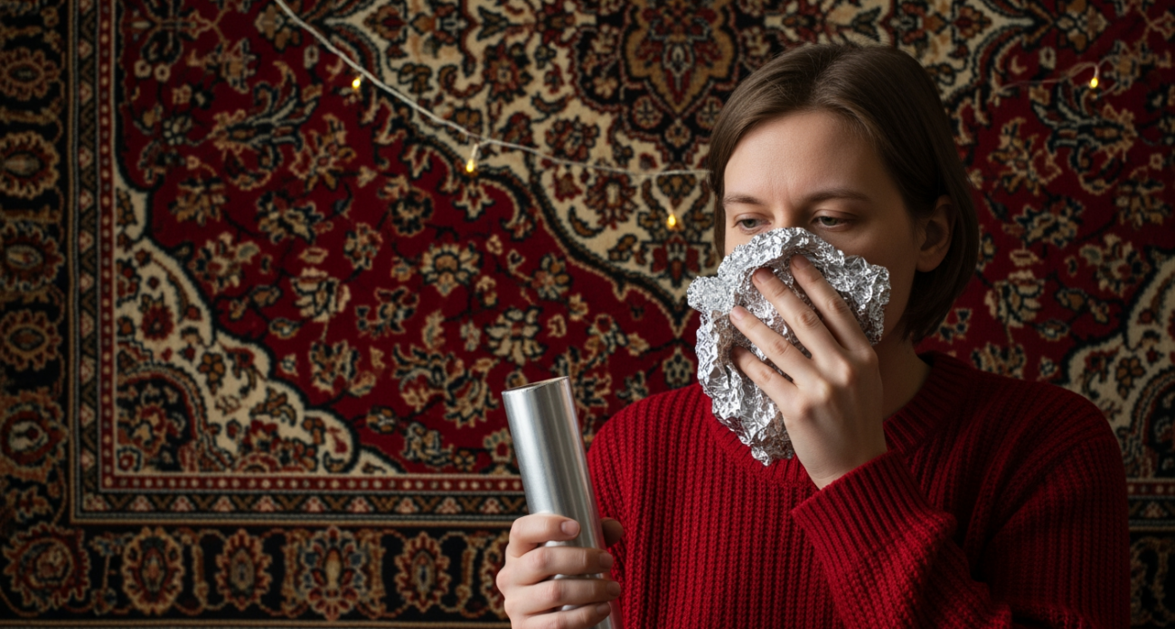 Случайно бросила комок фольги в стиралку и теперь вся семья спорит за право поспать на моих простынях