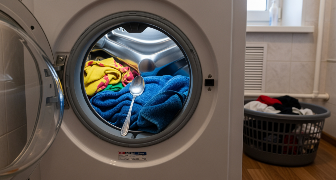Простой секрет с ложкой в стиральной машине преобразил мои вещи и заставил соседку просить поделиться методом