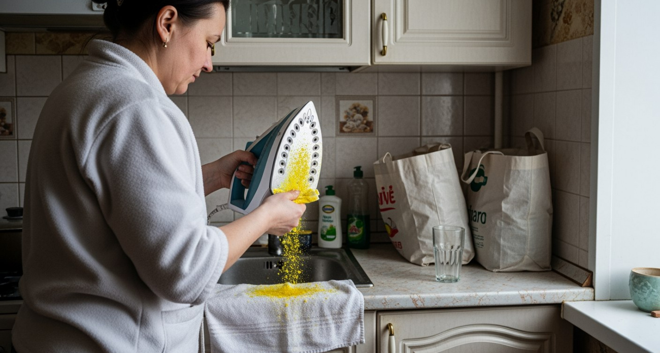 Утюг выплюнет всю накипь от такой чистки: про желтые пятна на вещах забыл 