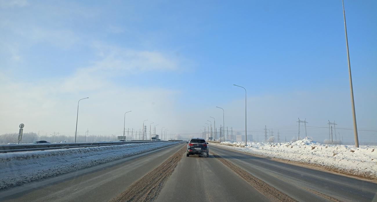 Снежная буря остановила грузовики и автобусы на подъездах к Марий Эл по двум федеральным трассам