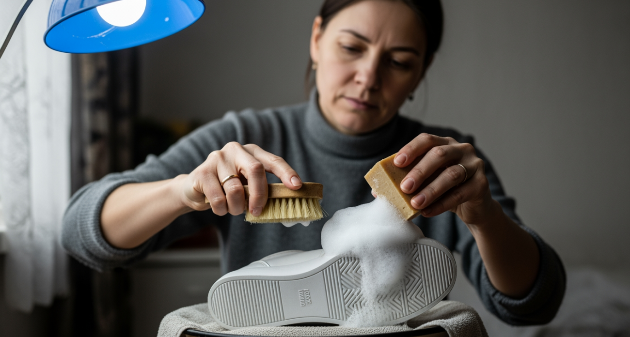 Забытый способ наших мам превращает затертую обувь в новую за 5 минут с помощью обычного мыла