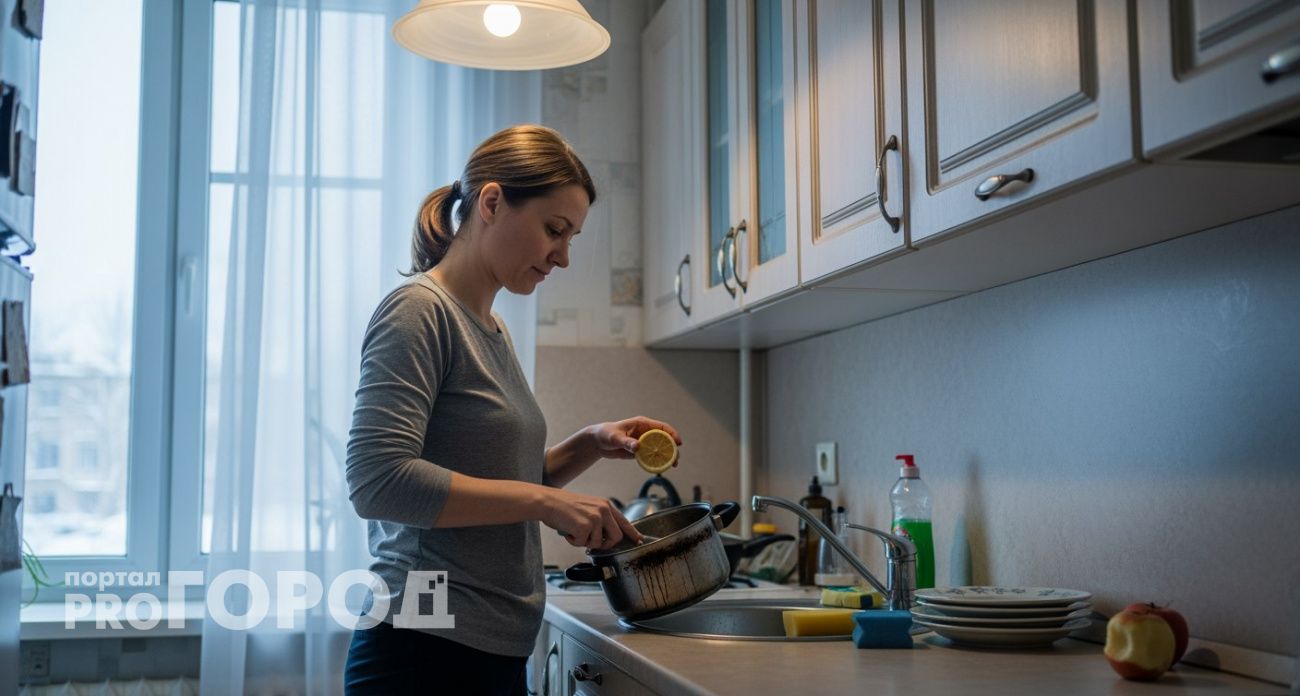 Один прием с лимоном для кастрюль: нагар отходит, как мыльный пузырь, без скребков