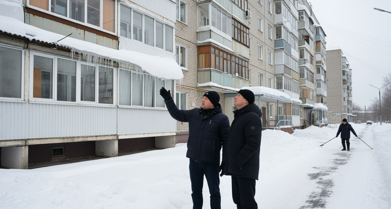 В Марий Эл составят список домов-убийц из-за снежной угрозы