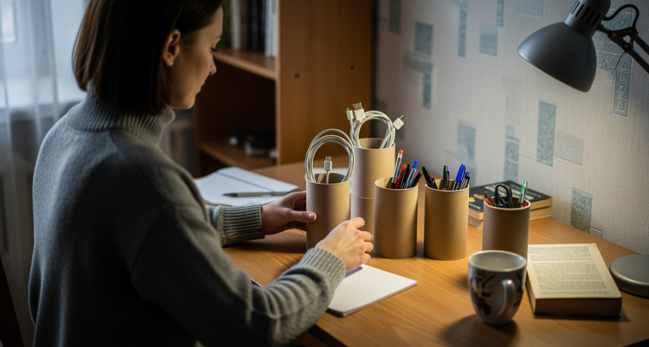 Зачем покупать дорогие органайзеры если втулки от туалетной бумаги справляются не хуже