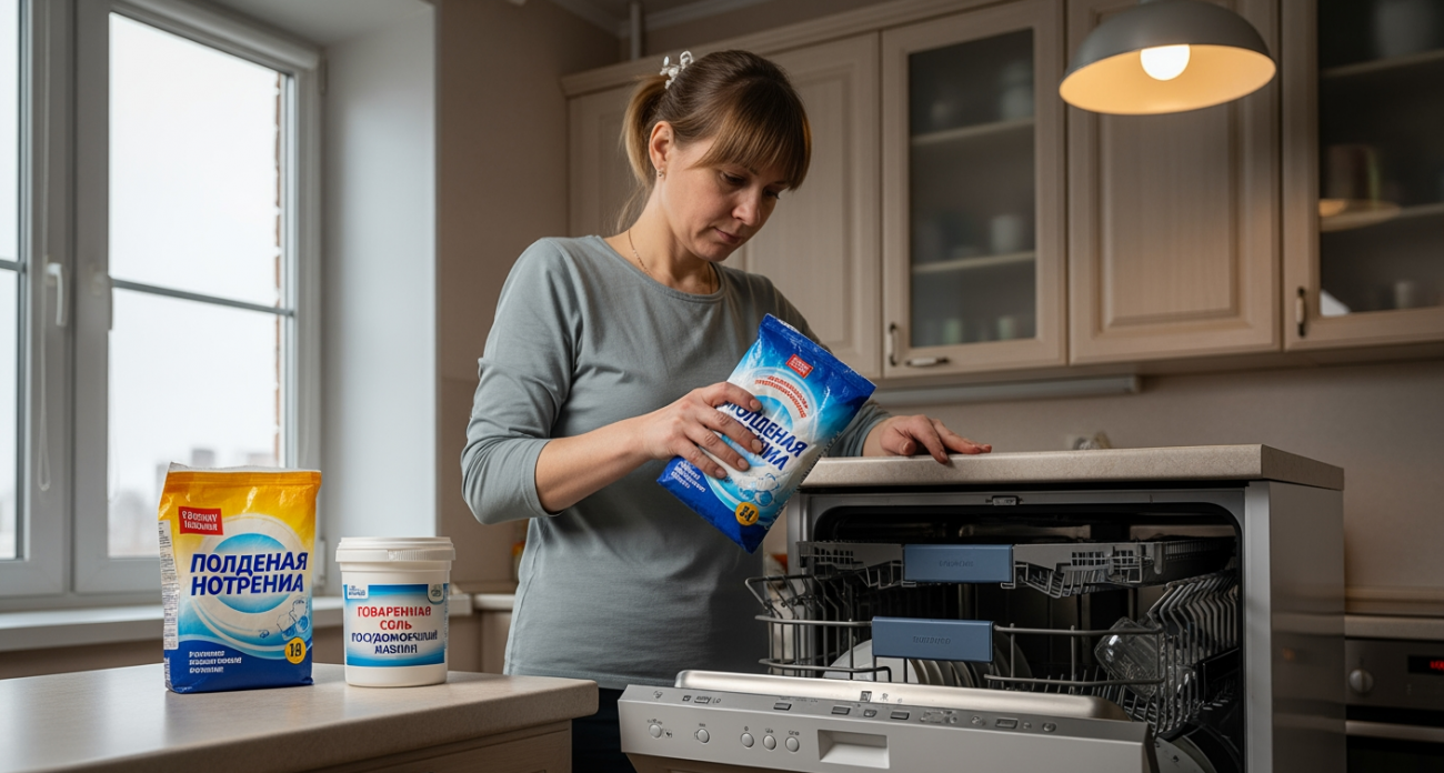 Бабушка научила меня мыть посуду в машинке обычным порошком и теперь я трачу копейки вместо тысяч
