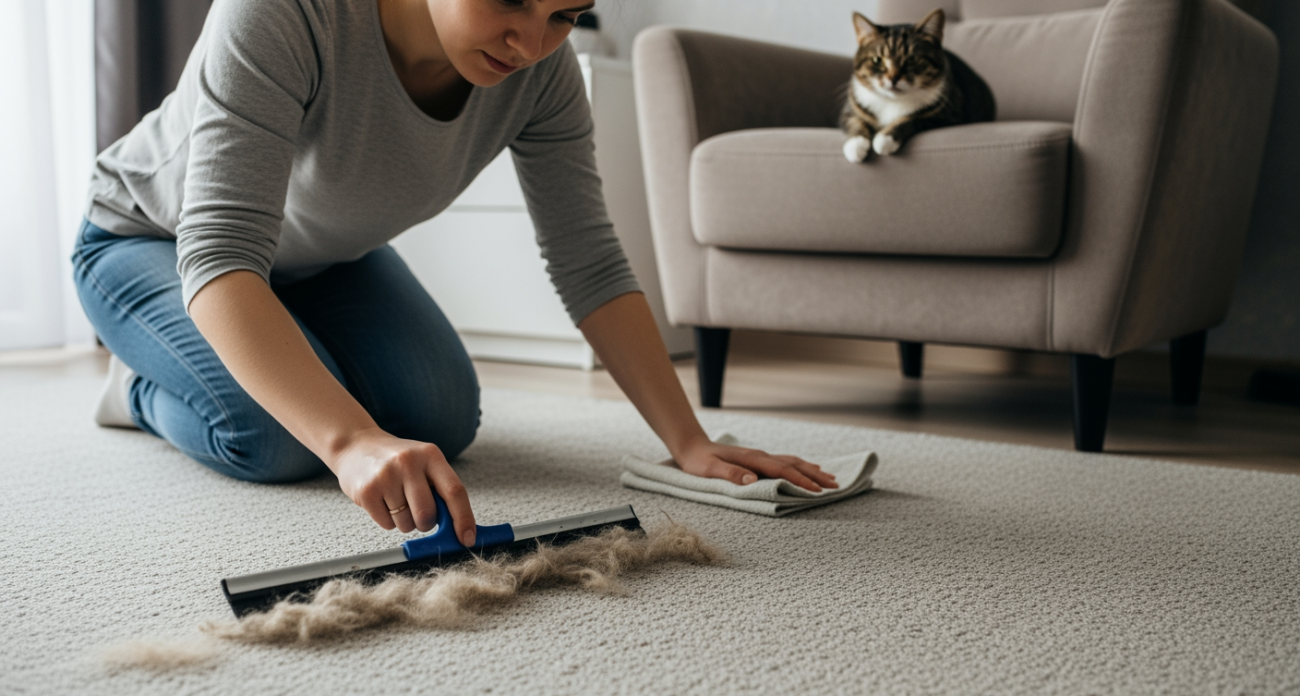Один секретный трюк с обычным предметом превратит грязный ковер в идеально чистый за минуты