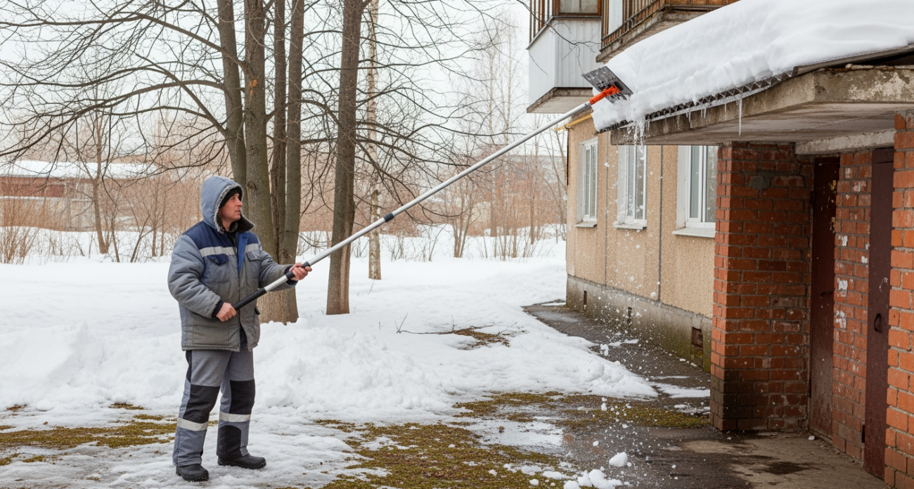 Опытные дачники раскрыли секреты быстрой очистки крыши от снега без риска и лишних трат