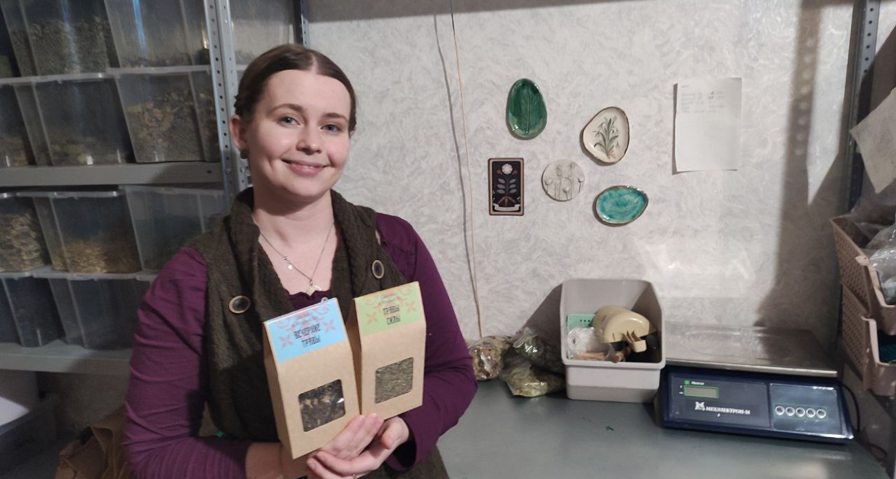 Йошкаролинка открыла экомагазин с чаями из марийских трав: "Помогают сбить температуру и тонизируют не хуже алтайских"