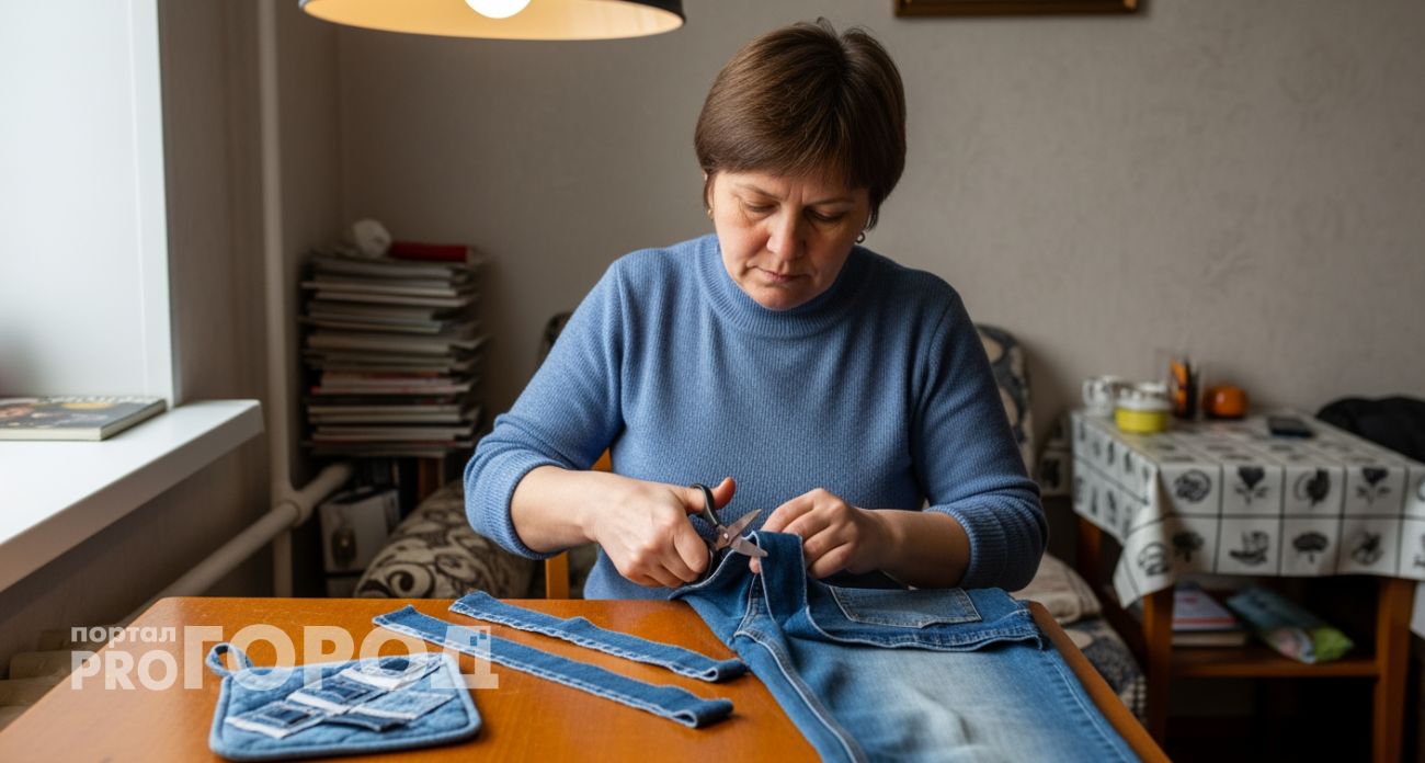 Не выбрасывайте старые джинсы — из них получаются крутые самоделки для дома и дачи